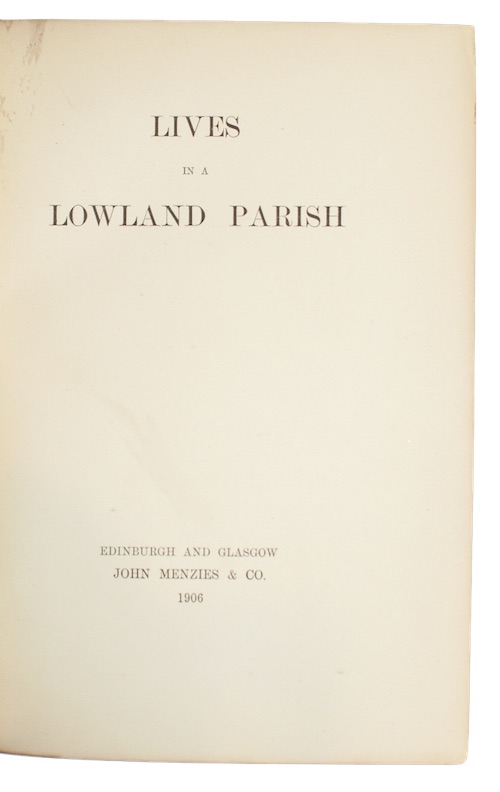 Photo of "Lives in a lowland parish"